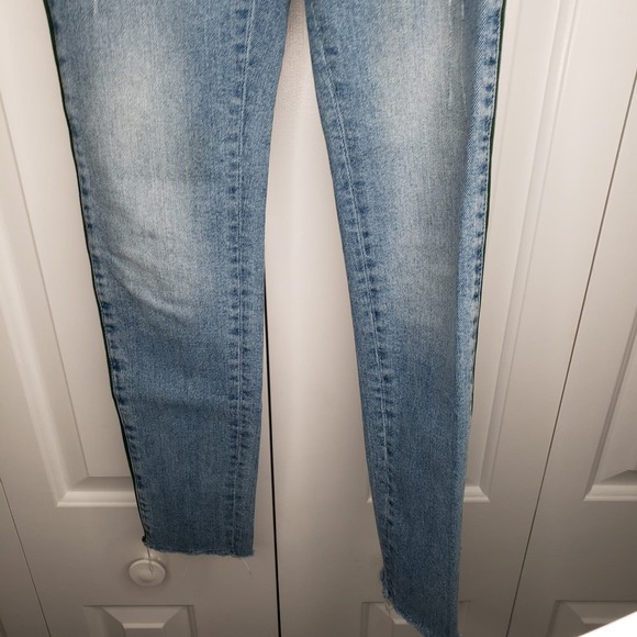 Zara Basic Denim Dept Z1975 Skinny Distressed Raw Hem Jeans Size‎ 2 - Picture 11 of 14